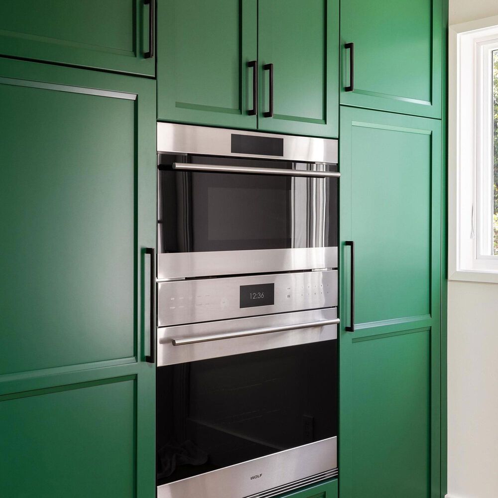 Wolf Appliances 1.6 Cu. Ft. E Series Transitional Drop-Down Door Speed Oven in Stainless Steel, , large