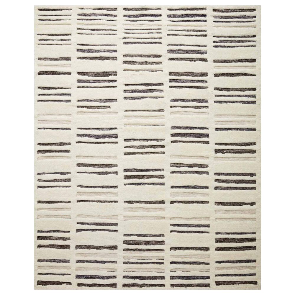 Loloi Bennett  2" x 3" Ivory and Charcoal Area Rug, , large