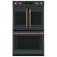 Cafe Handle and Knob Kit for Double Wall Oven in Brushed Copper, , large
