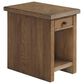 Hawthorne Furniture Landmark Chairside Table with Drawer in Weathered Oak, , large