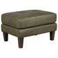 Chateau D"ax Leather Ottoman, , large
