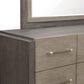 Nicolette Home Anderson Park Dark 5-Piece Queen Upholstered Bedroom Set in Moose Trail and Frontier Brown, , large