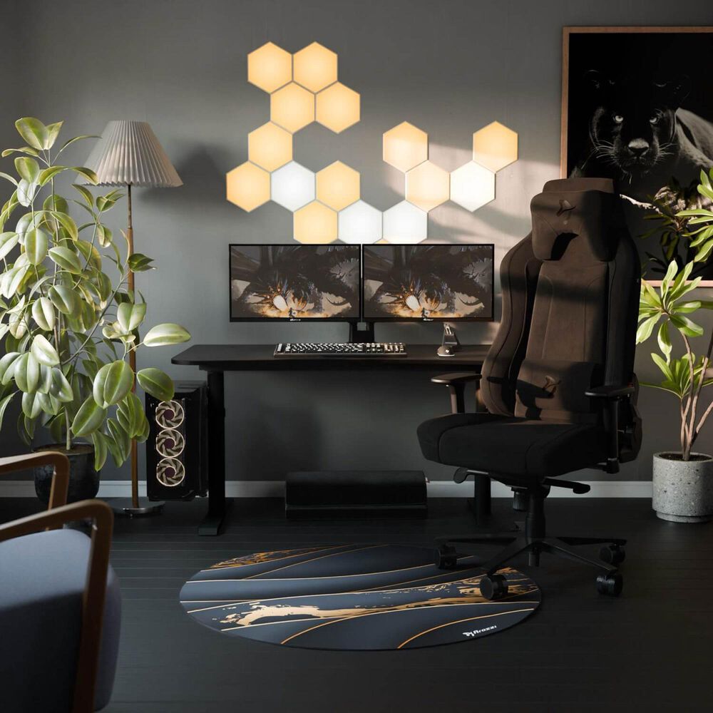 Arozzi Arena Large Gaming Desk in Pure Black, , large