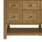 James Martin Vanities Breckenridge 60" Double Bathroom Vanity in Light Natural Oak with 3 cm Charcoal Soapstone Quartz Top and Rectangular Sinks, , large