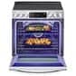 LG 2-Piece Kitchen Package with 6.3 Cu. Ft. Slide-In Electric Range and 1.7 Cu. Ft. Over-The-Range Microwave in Stainless Steel, , large
