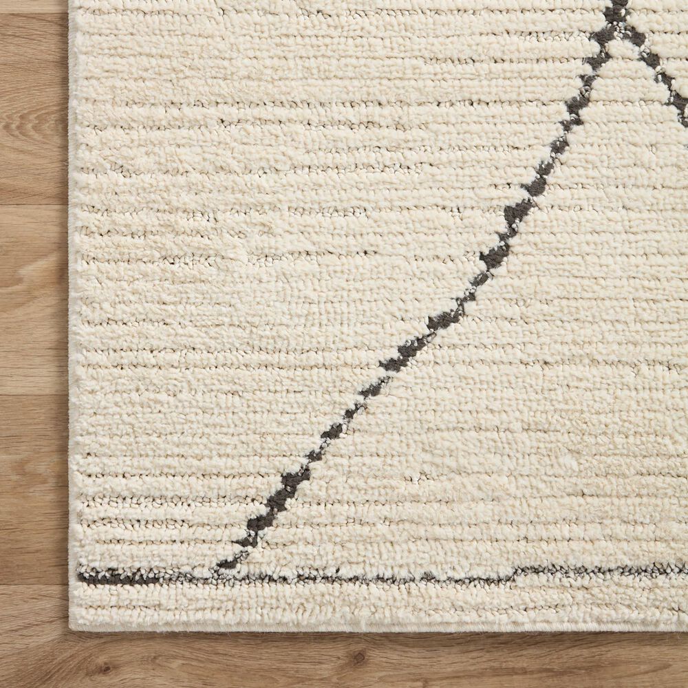 Loloi II Fabian 2&#39;7&quot; x 4&#39; Ivory and Charcoal Area Rug, , large