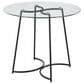 LumiSource Cece Dinette Table in Black and Clear - Table Only, , large