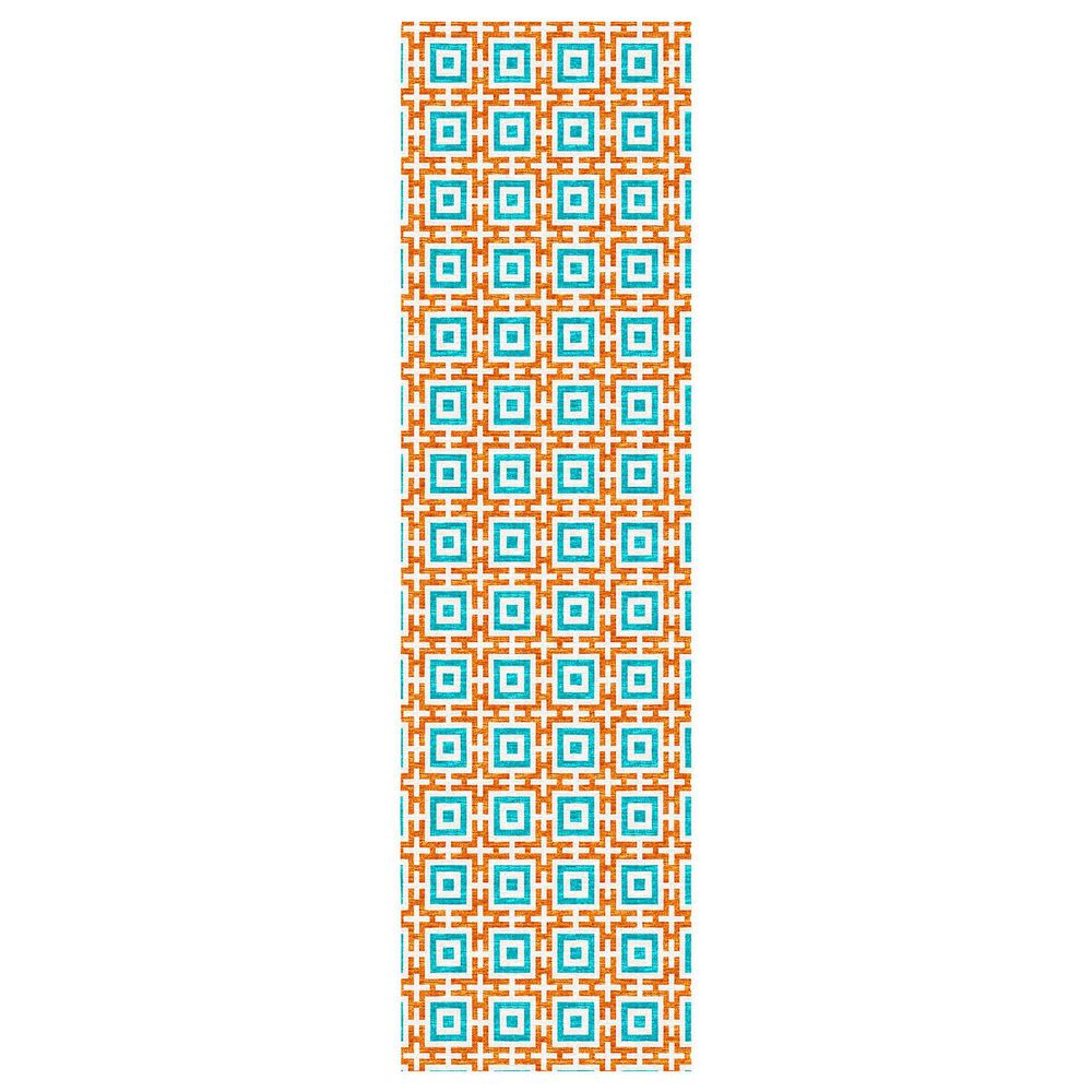 Dalyn Rug Company Marlo 2"3" x 12" Orange Indoor/Outdoor Runner, , large