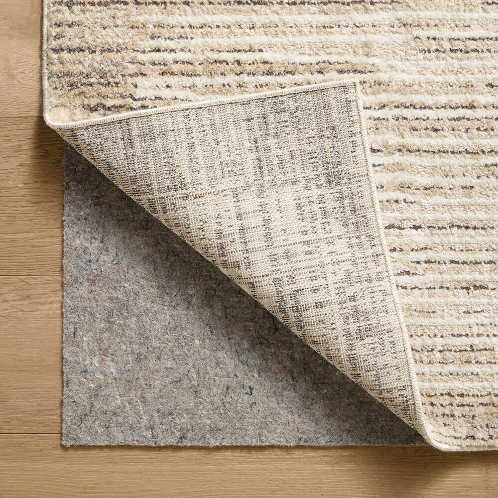 Loloi Bleecker Sand and Charcoal 4&#39; x 6&#39; Area Rug, , large