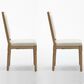 Hearth and Haven Upholstered Side Chair with Square Backrest in Beige (Set of 2), , large