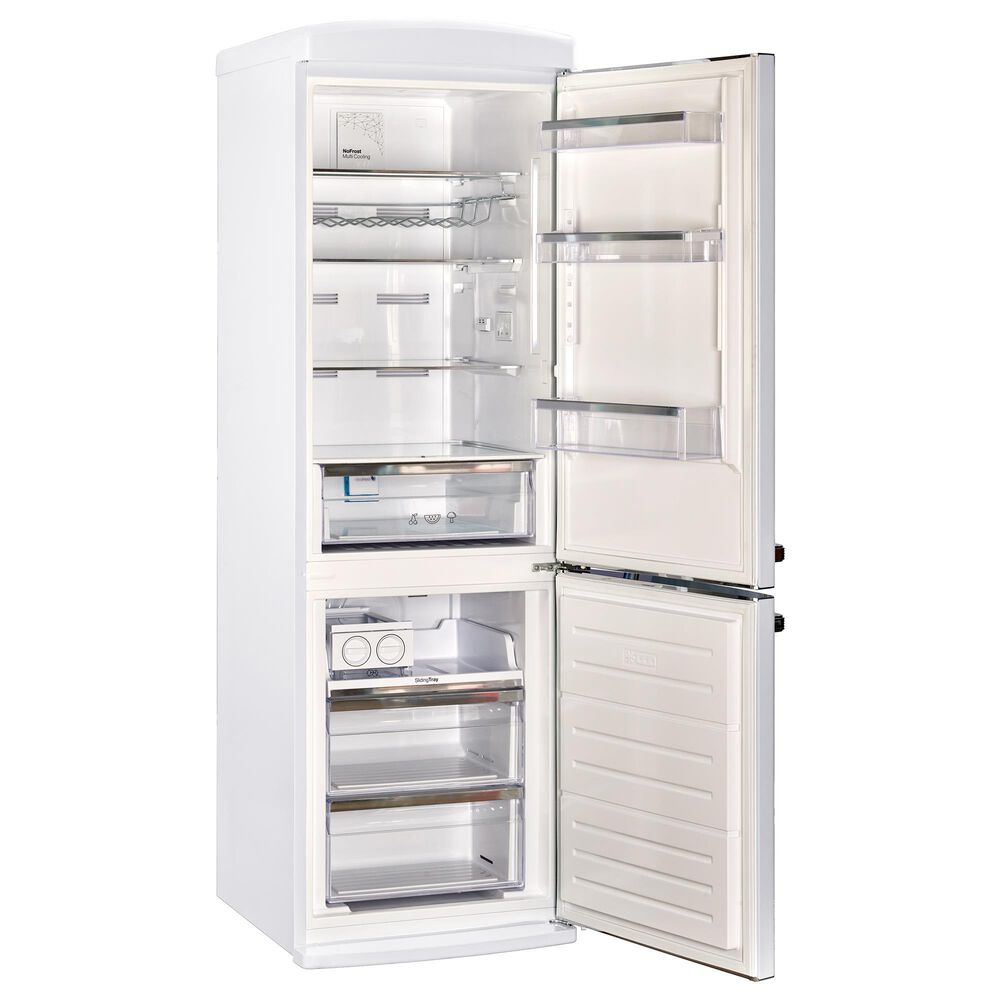 Unique Appliances Classic Retro 12 Cu. Ft. Bottom Freezer Regfrigerator In Marshmallow White, , large