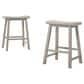 HOMLUX 3-Piece Counter Height Dining Set with Storage and 2-Stool in Light Gray and Oak, , large