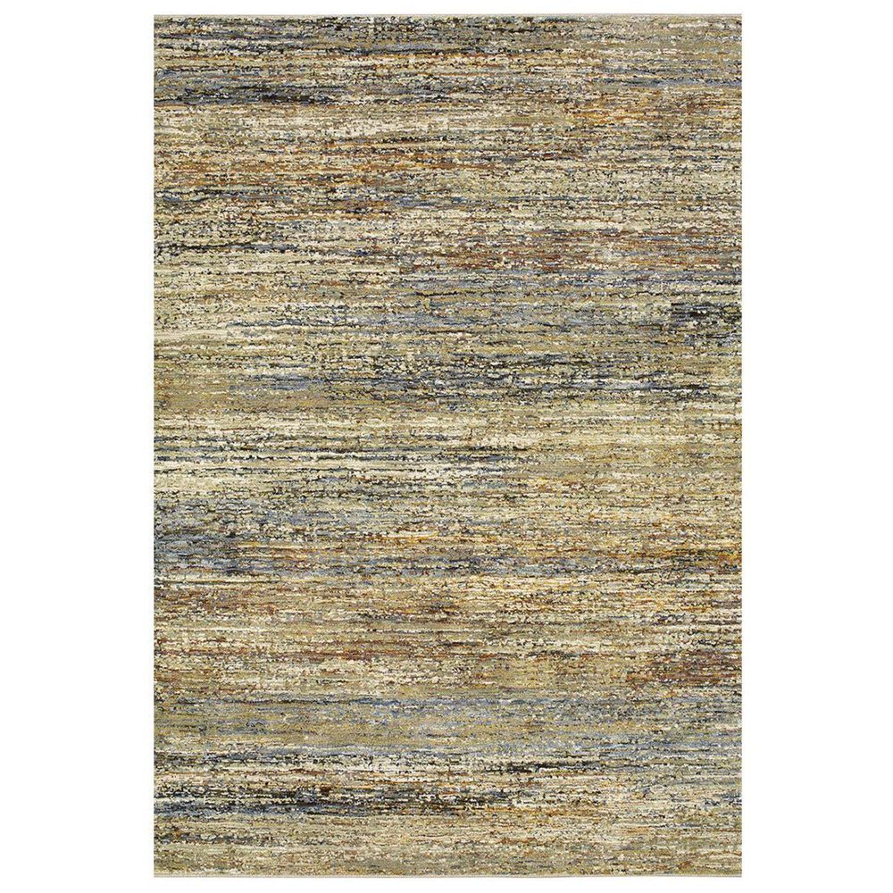 Oriental Weavers Atlas 8037J 6"6" x 9"5" Gold Area Rug , , large