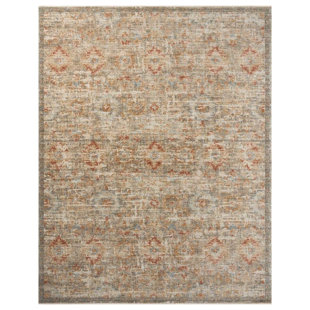 Loloi Heritage 15" Square Gray and Sunset Area Rug, , large