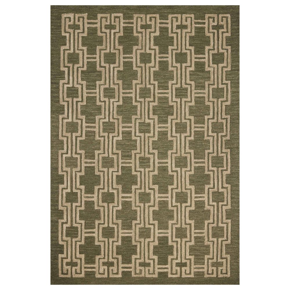 Loloi Barrow Moss and Beige 3"6" x 5"6" Area Rug, , large