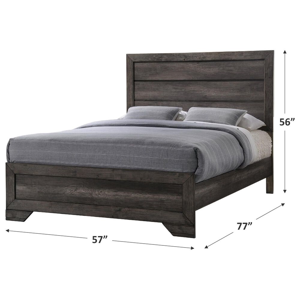 Mayberry Hill Nathan Full Bed in Grey Oak, , large