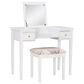 Linon Home Decor Virginia Vanity with Stool in White, , large