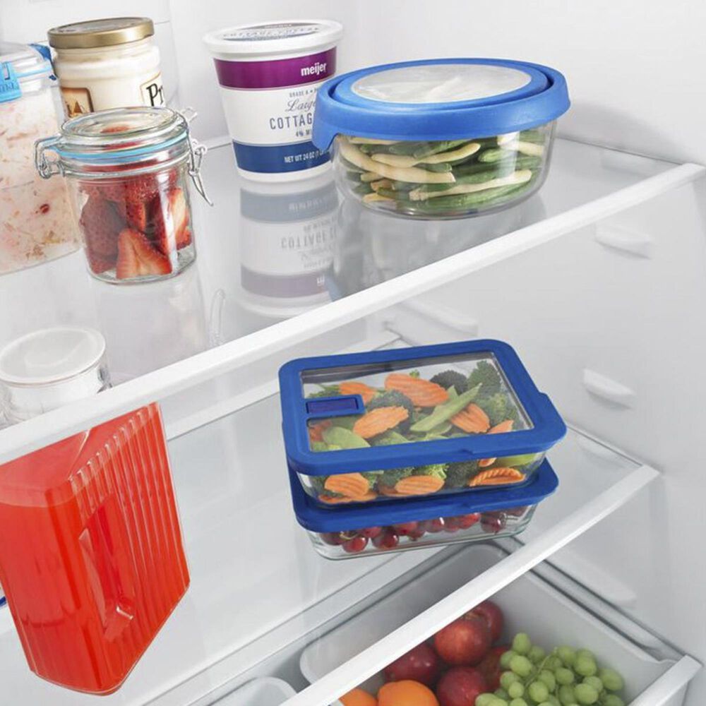 Amana 18 Cu. Ft. TopFreezer Refrigerator with Glass Shelves in