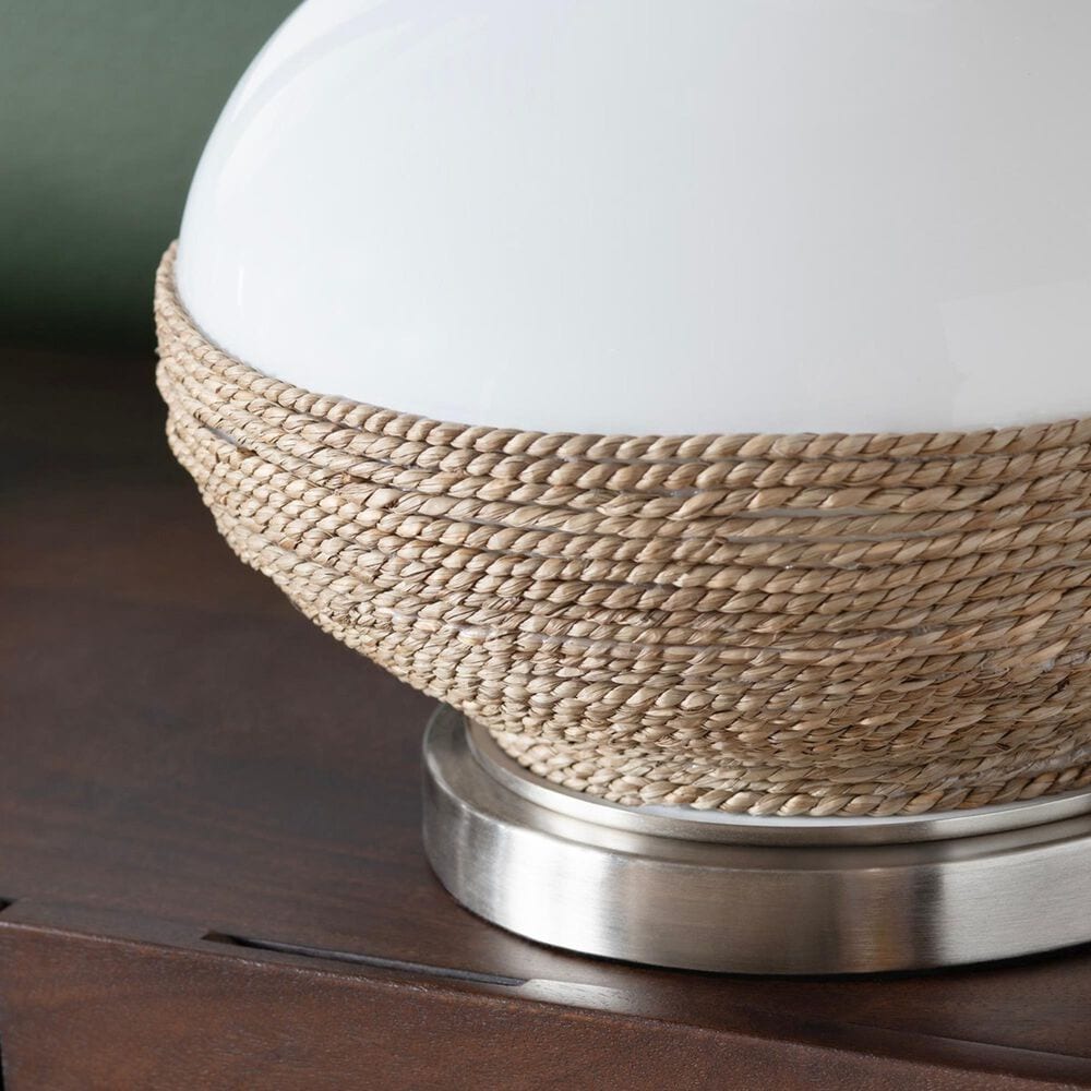 Crestview Collection Thornwood Table Lamp in White and Natural, , large