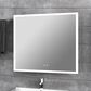 Lexora Home Aurorium 30" x 28" LED Vanity Mirror in White, , large