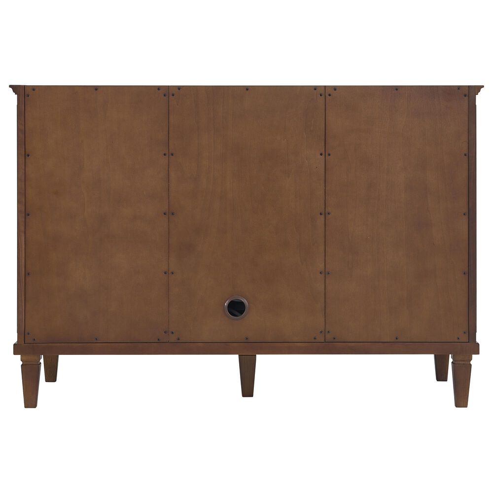 James Martin Vanities Lorelai 48" Single Bathroom Vanity in Mid-Century Walnut with 3 cm Eternal Jasmine Pearl Silestone Top, Rectangular Sink and FreePower Wireless Charger, , large