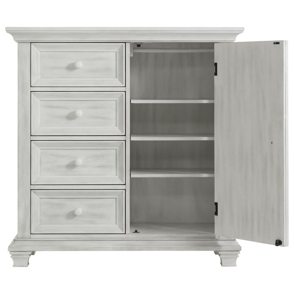 Oxford Baby Weston 2-Piece Crib and Dresser Nursery Set in Vintage White, , large