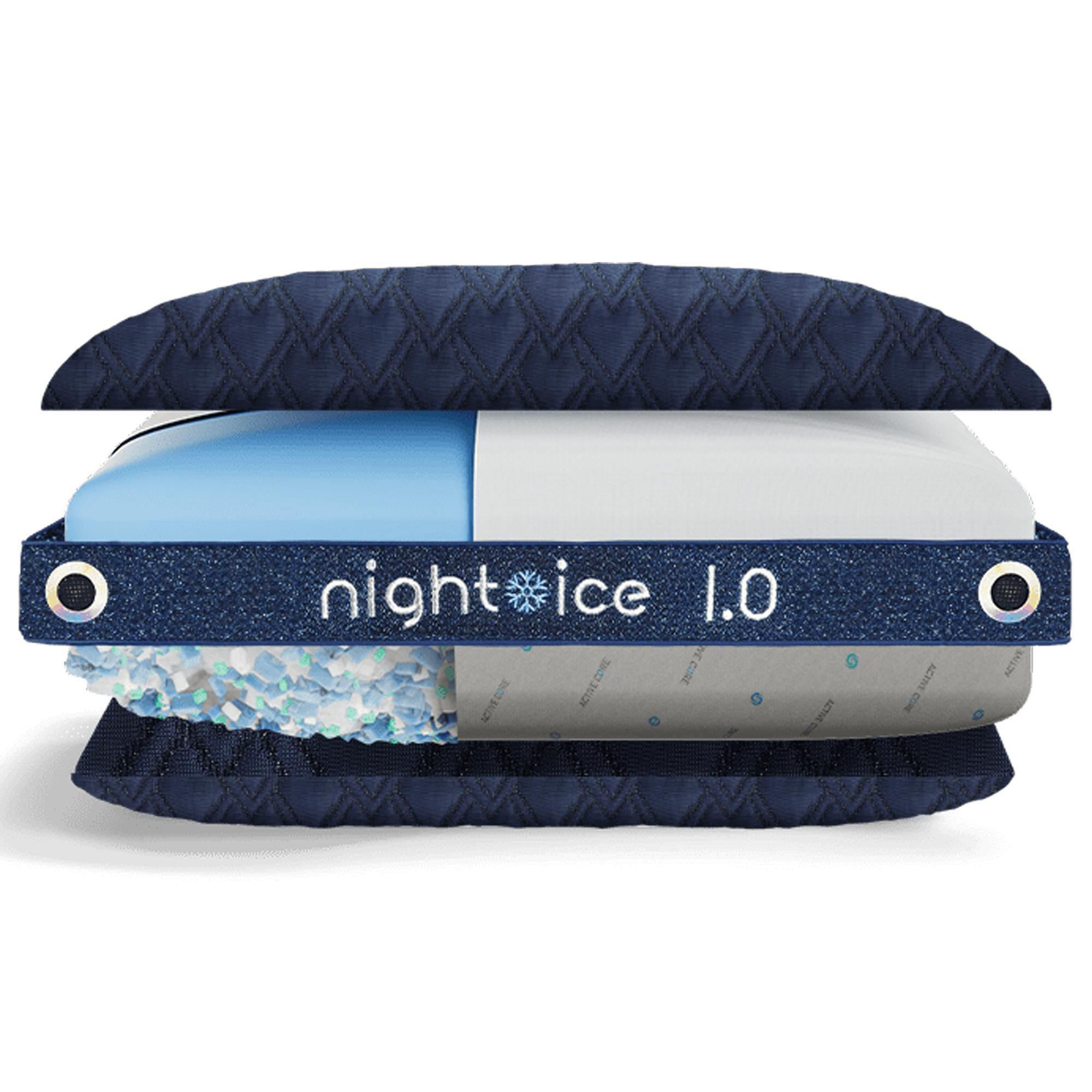 Bedgear Night Ice 1.0 Performance Pillow in Blue NFM