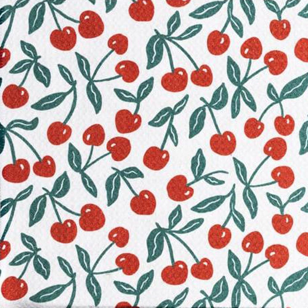 MuKitchen Vibe Dish Cloth in Cherry Pit and White (Set of 2), , large