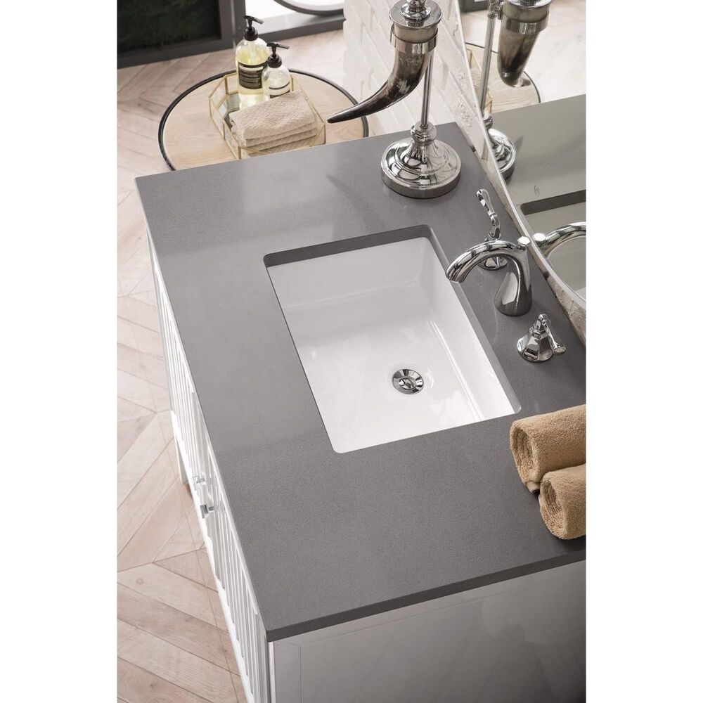James Martin Vanities Athens 36&quot; Single Vanity Base in Bright White, , large