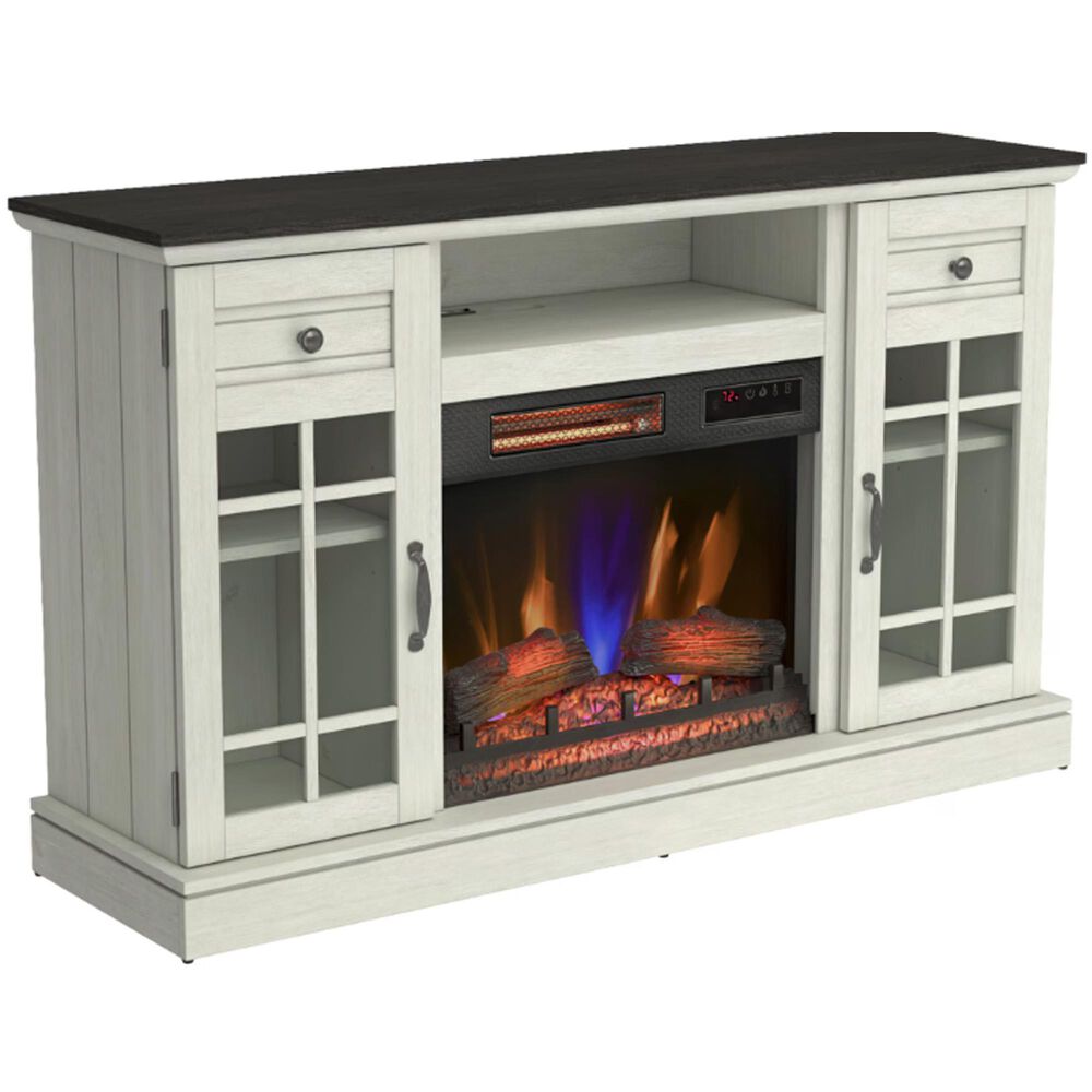 Fabio Flames Madeline 54&quot; TV Stand with Electric Fireplace in Fairfax Oak, , large