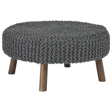 Signature Design by Ashley Jassmyn Oversized Accent Ottoman in Charcoal, , large