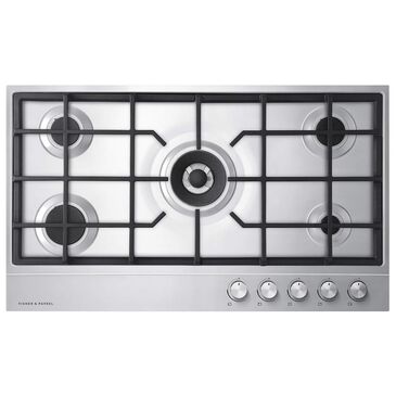 Fisher & Paykel 36" Liquid Propane Cooktop with 5-Burner in Stainless Steel, , large