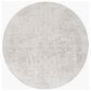 Surya Aisha AIS-2306 7"10" Round Light Gray and Off-White Area Rug, , large