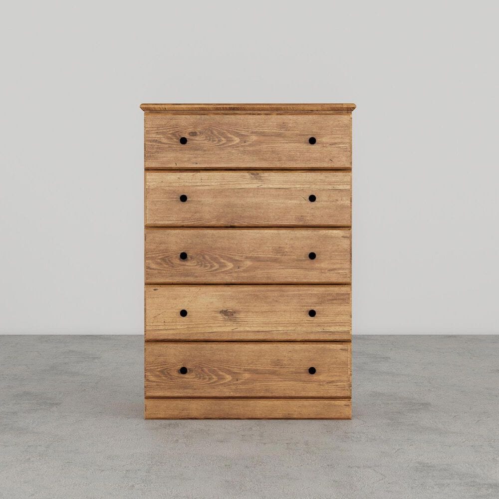 Lemoore Essentials 32" 5-Drawer Chest in Saratoga Pine, , large