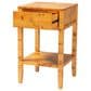 Baxton Studio Ghina 1-Drawer Nightstand in Light Mappa Burl, , large