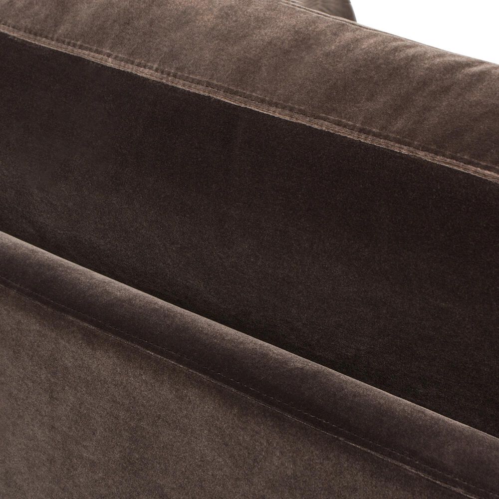 Jennifer Taylor Home Knox Chaise Lounge Chair in Deep Brown Velvet, , large