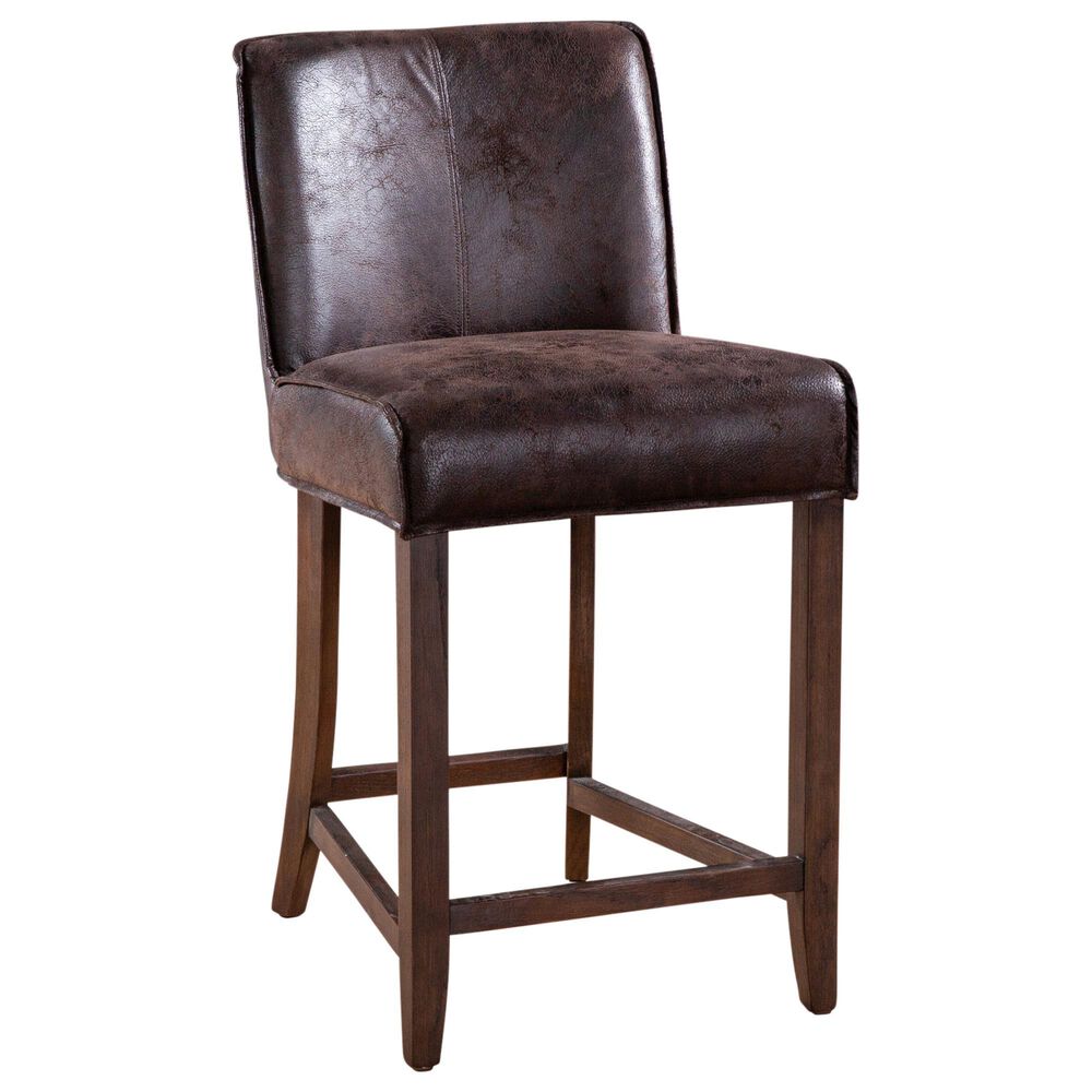 Home Trends & Design Buddy 20" Counter Chair in Matte Brown, , large