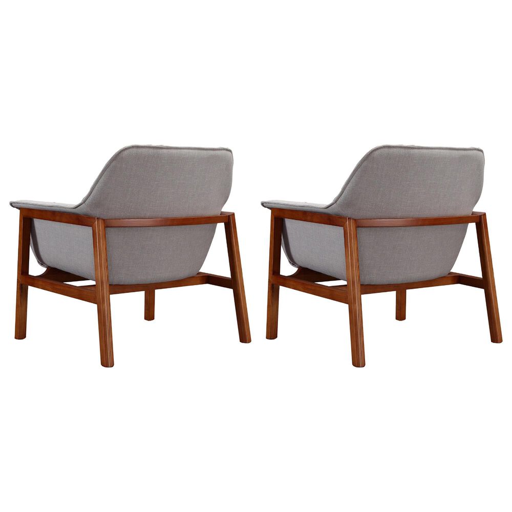 Dayton Miller Accent Chair in Grey &#40;Set of 2&#41;, , large