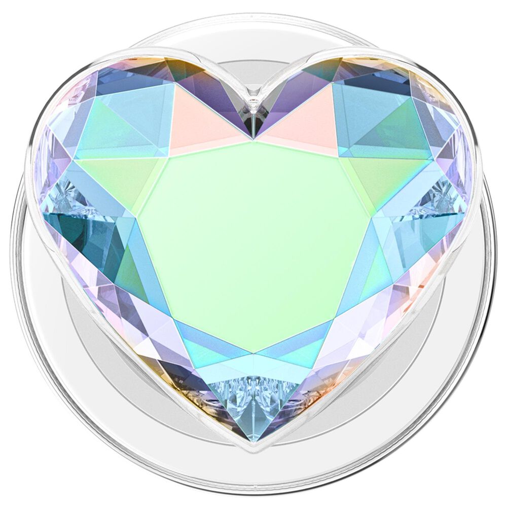 PopSockets MagSafe Circle PopGrip in Iridescent Dichroic Heart, , large