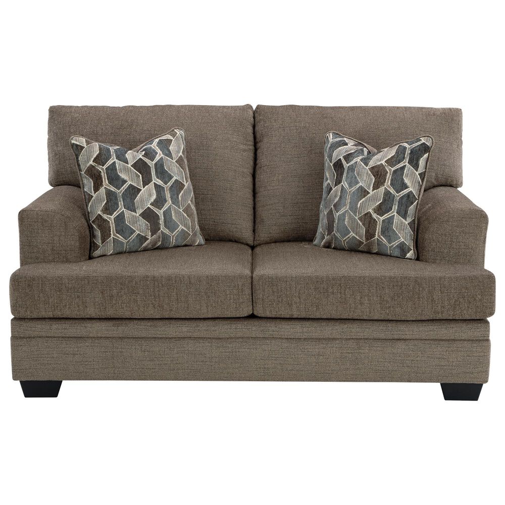 Ashley Stonemeade Stationary Loveseat in Nutmeg, , large