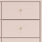 Ashley 4-Piece Full Bed Set in Pink, , large