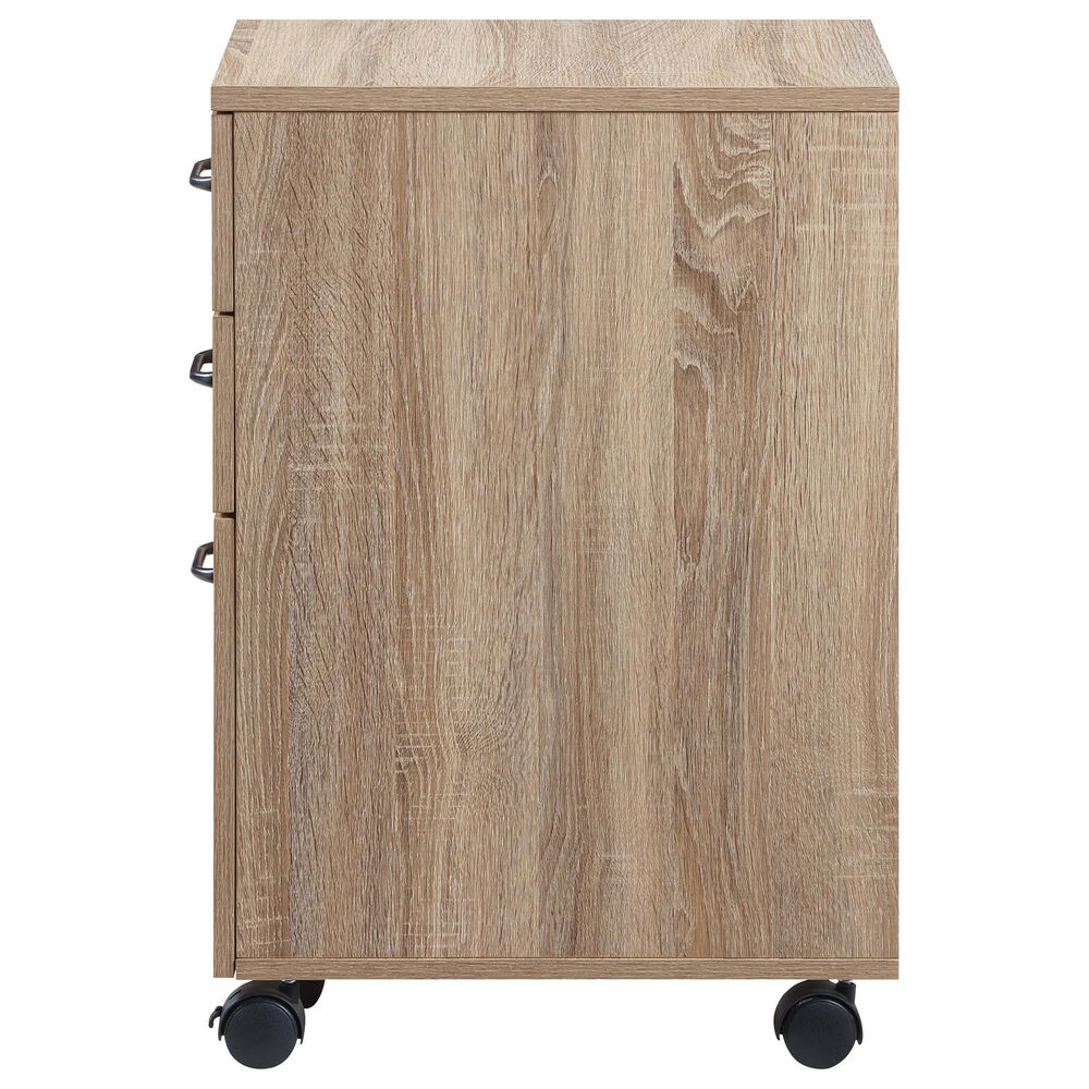 Valor Living Ace 3-Drawer Mobile File in River Oak, , large