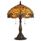 Cal Lighting 23" Tiffany Table Lamp in Antique Brass, , large