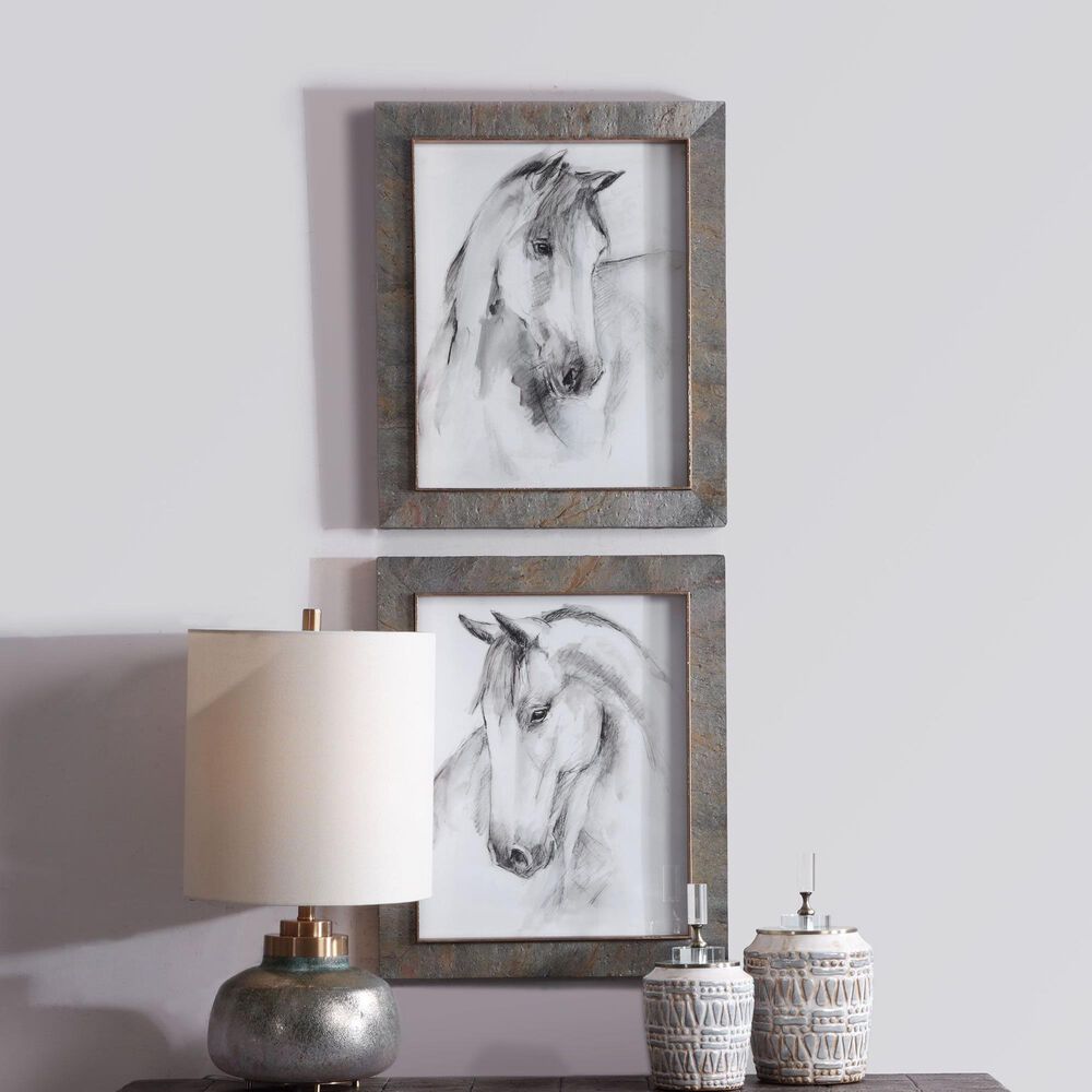 Uttermost Equestrian Framed Print (Set of 2), , large
