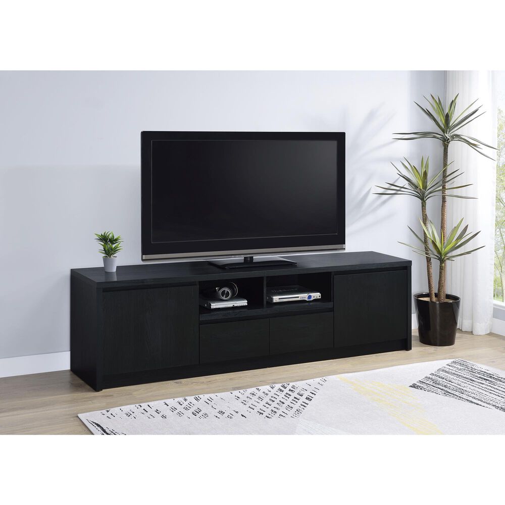 Coaster Winfield 78" TV Stand in Black, , large