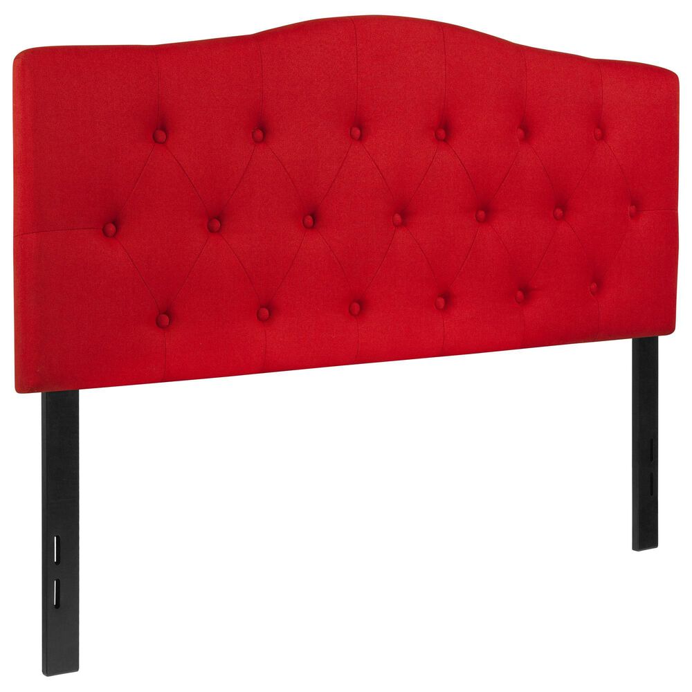 Flash Furniture Cambridge Full Upholstered Headboard in Red, , large