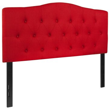 Flash Furniture Cambridge Full Upholstered Headboard in Red, , large