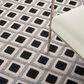Nourison Aloha Geometric 12" x 15" Black and White Indoor/Outdoor Area Rug, , large