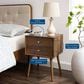 Modway Ember 2 Drawer Nightstand with AC and USB Ports in Walnut Walnut, , large