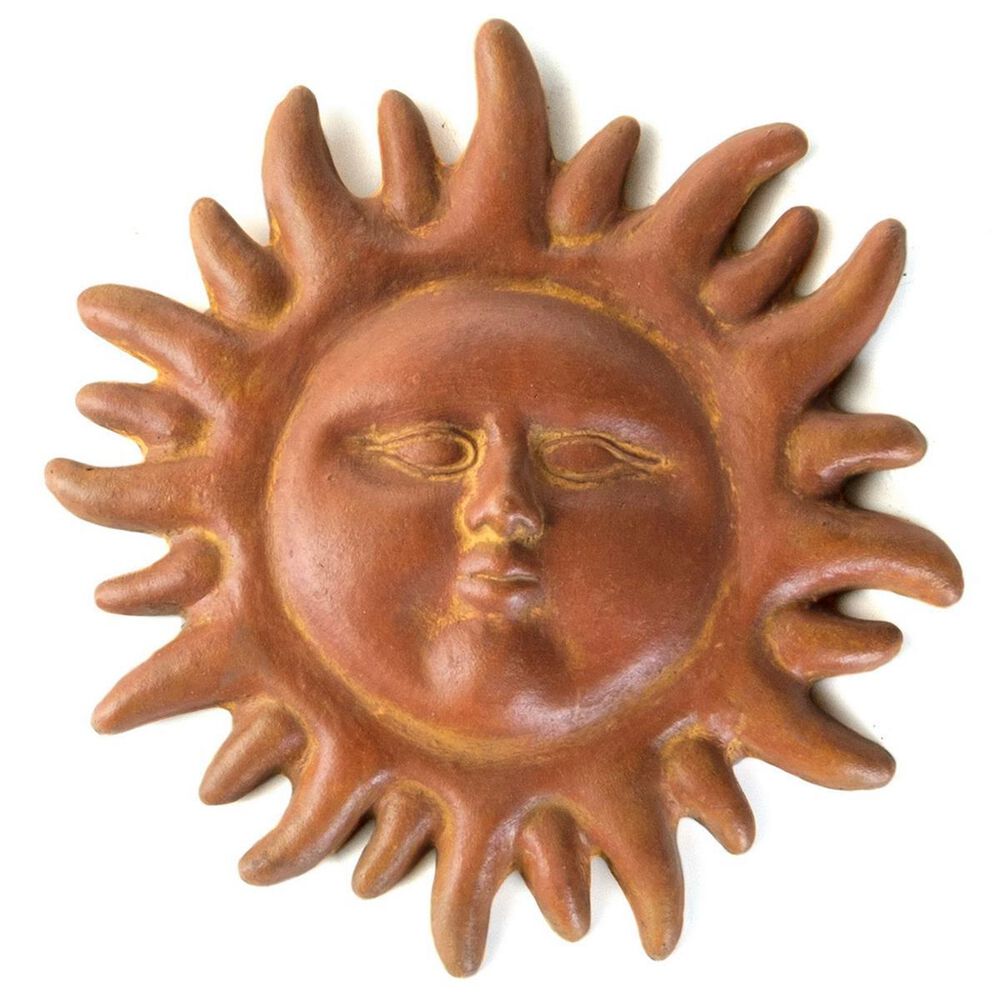 Alfresco Home Helios 14" Sun Face in Copper Dust, , large